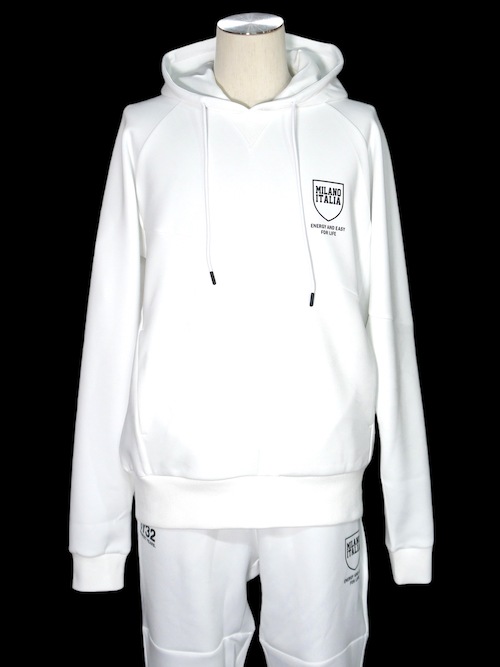 PO�ա��ǥ��� DOUBLE KNIT EMBOSS CAMO SHIELD LOGOP/O HOODIE WHITE SY32 by SWEET YEARS �����磻�����ƥ��ȥ��Х����������ȥ��䡼��