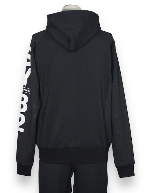 ZIP�ա��ǥ��� DOUBLE KNIT EMBOSS CAMO SHIELD LOGO ZIP HOODIE BLACK��WHITE SY32 by SWEET YEARS �����磻�����ƥ��ȥ��Х����������ȥ��䡼��