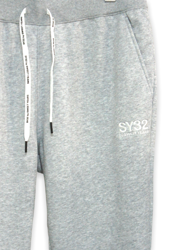 SY32 by SWEET YEARS��BASIC SWEAT ZIP PANTS��GRAY