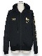 ZIP�ա��ǥ��� DOUBLE KNIT EMBOSS CAMO SHIELD LOGO ZIP HOODIE BLACK��GOLD SY32 by SWEET YEARS �����磻�����ƥ��ȥ��Х����������ȥ��䡼��