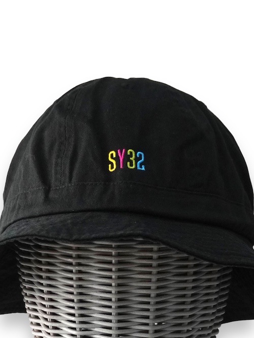 �Х��åȥϥå� EMBROIDERY MINI LOGO BUCKET HAT BLACK �� MULTI SY32 by SWEET YEARS �����磻�����ƥ��ȥ��Х����������ȥ��䡼��