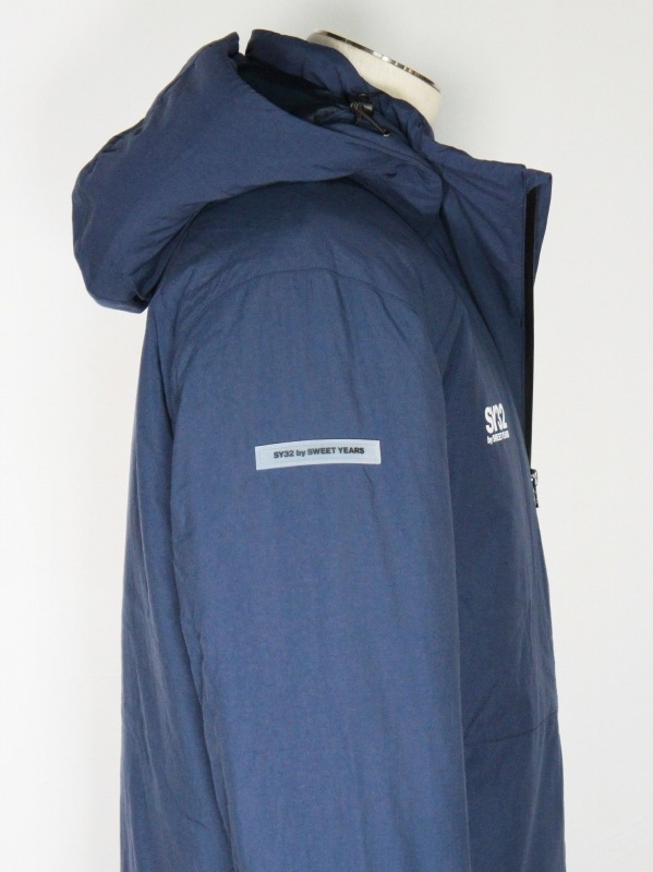SY32 by SWEET YEARS��INSULATION EMBOSS HOODIE-10803��NAVY ���:37,400��