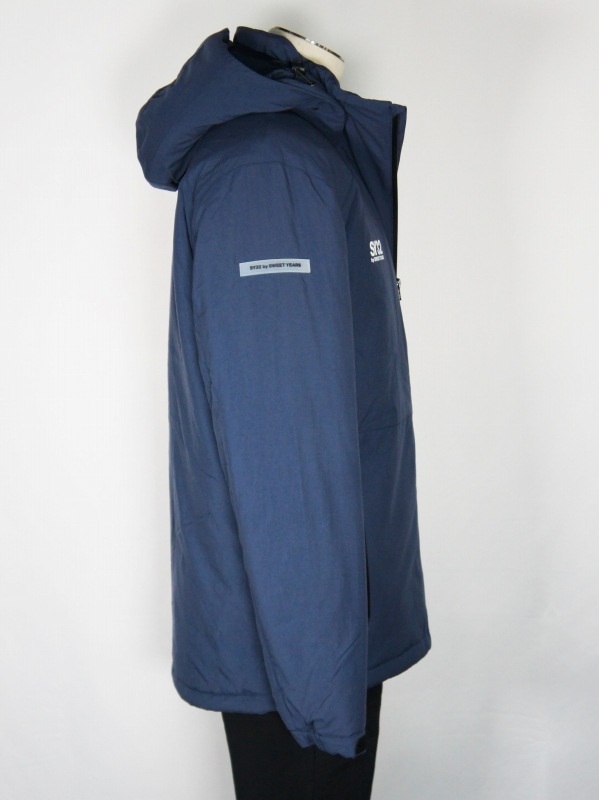 SY32 by SWEET YEARS��INSULATION EMBOSS HOODIE-10803��NAVY ���:37,400��