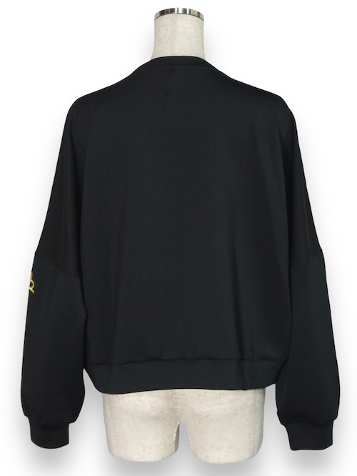 ��ǥ����� �ȥ졼�ʡ� WOMEN'S DOUBLE KNIT EMBOSS PULLOVER BLACK SY32 by SWEET YEARS �����磻�����ƥ����ȥ��Х����������ȥ��䡼��