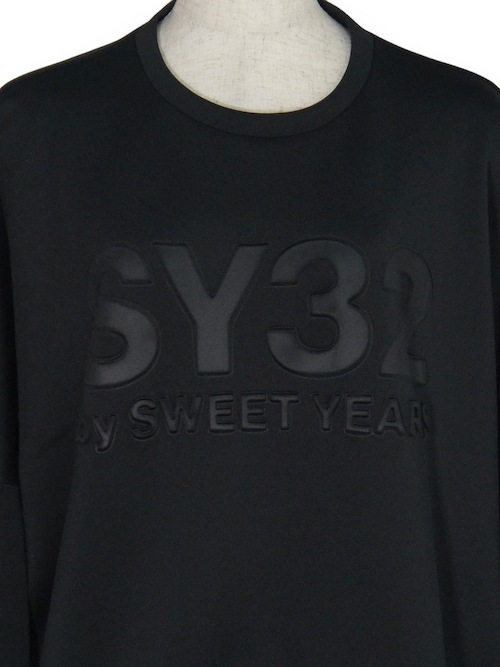 ��ǥ����� �ȥ졼�ʡ� WOMEN'S DOUBLE KNIT EMBOSS PULLOVER BLACK SY32 by SWEET YEARS �����磻�����ƥ����ȥ��Х����������ȥ��䡼��