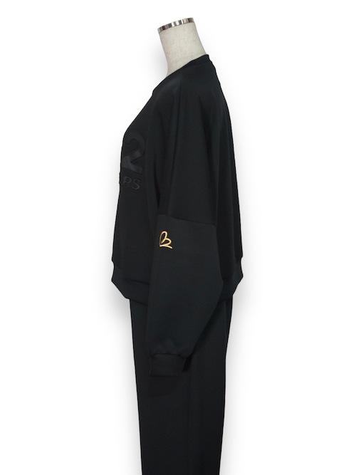 ��ǥ����� �ȥ졼�ʡ� WOMEN'S DOUBLE KNIT EMBOSS PULLOVER BLACK SY32 by SWEET YEARS �����磻�����ƥ����ȥ��Х����������ȥ��䡼��