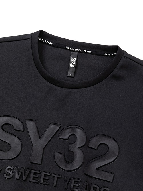 ��ǥ����� �ȥ졼�ʡ� WOMEN'S DOUBLE KNIT EMBOSS PULLOVER BLACK SY32 by SWEET YEARS �����磻�����ƥ����ȥ��Х����������ȥ��䡼��