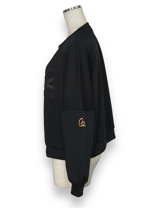 ��ǥ����� �ȥ졼�ʡ� WOMEN'S DOUBLE KNIT EMBOSS PULLOVER BLACK SY32 by SWEET YEARS �����磻�����ƥ����ȥ��Х����������ȥ��䡼��