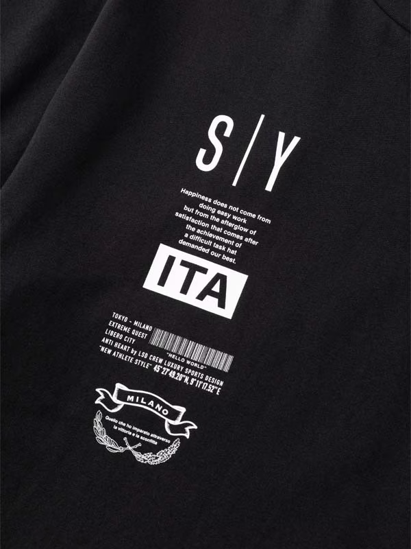 T MULTI LOGO GRAPHIC TEE BLACK SY32 by SWEET YEARS 磻ƥȥХȥ䡼