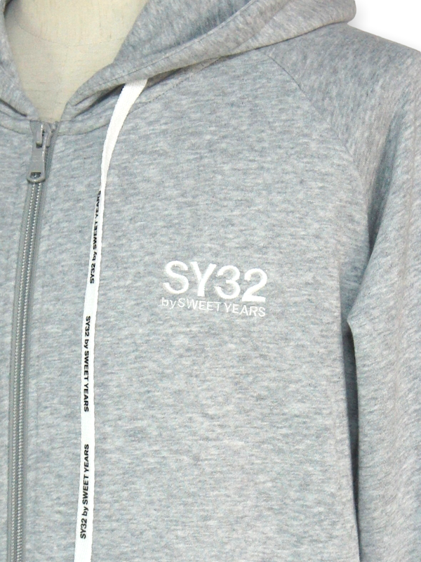 SY32 by SWEET YEARS��BASIC ZIP HOODIE Ver.2.0��GRAY