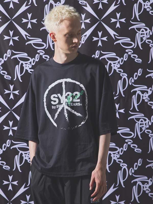 T����� DRAWING PACE OVERSIZE TEE BLACK SY32 by SWEET YEARS �����磻�����ƥ��ȥ��Х����������ȥ��䡼��
