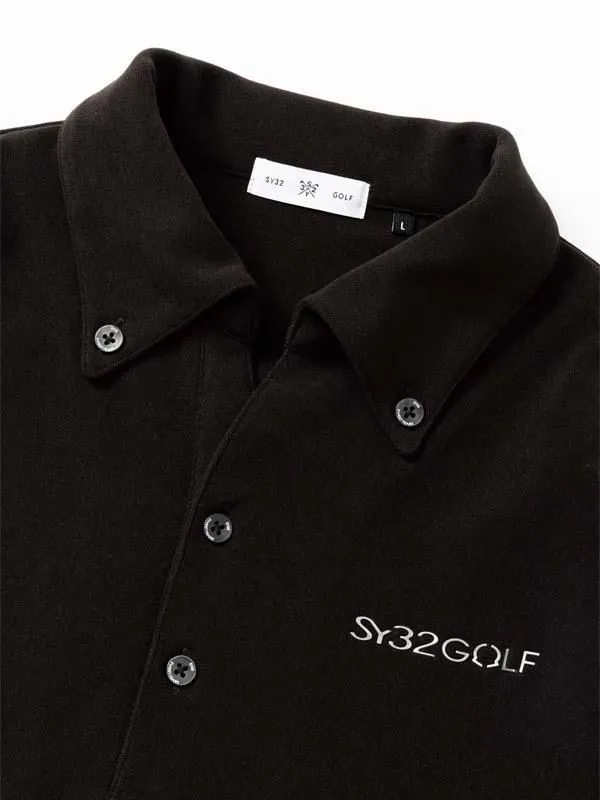 10%OFF �ݥ������ FLEECE MINI PILE COLLER SHIRTS MEN'S BLACK SY32 by SWEET YEARS GOLF