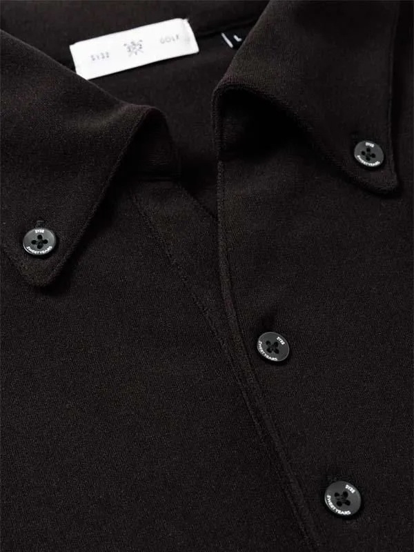 10%OFF �ݥ������ FLEECE MINI PILE COLLER SHIRTS MEN'S BLACK SY32 by SWEET YEARS GOLF
