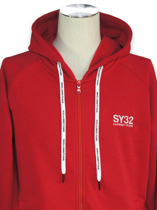 SY32 by SWEET YEARSBASIC ZIP HOODIE Ver.2.0RED