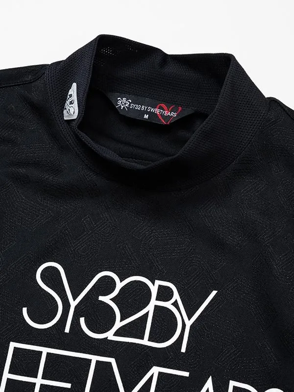ǥ åͥå ORIGINAL JQ SHORT SLEEVE MOCK BLACK SY32 GOLF 磻ƥȥХȥ䡼 
