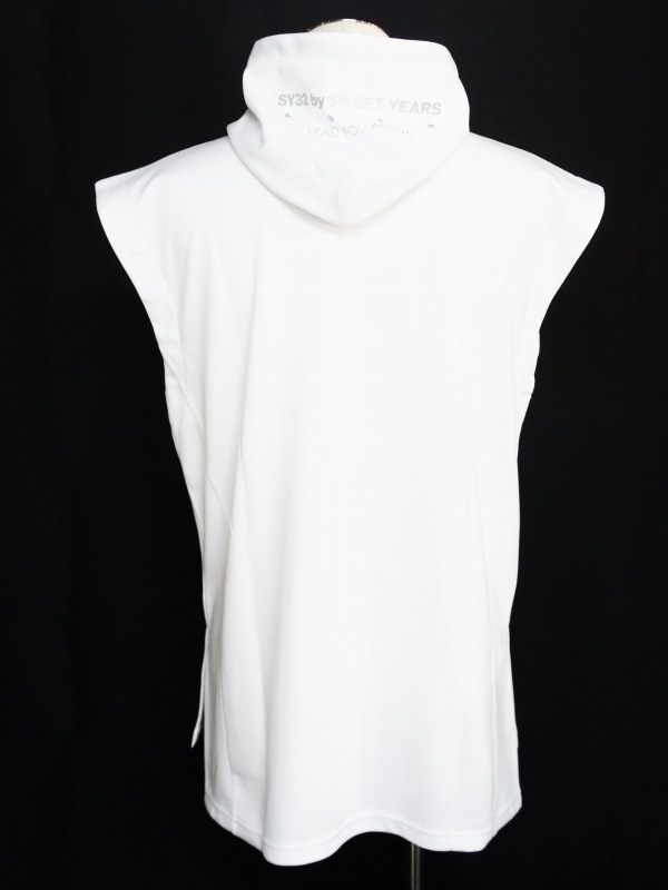 SY32 by SWEET YEARS「SLEEVELESS HOODIE」WHITE 定価:13,200円 