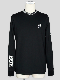 SY32 by SWEET YEARS��NECK DESIGNS L/S TEE��BLACK