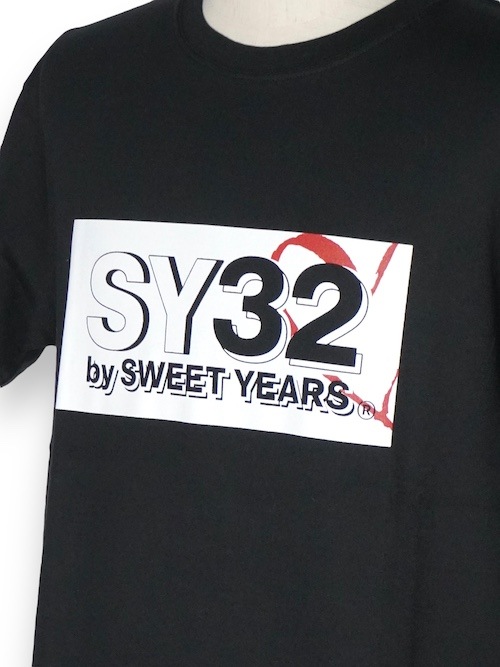 30%OFF T����� NEW BOX LOGO TEE BLACK��WHITE SY32 by SWEET YEARS �����磻�����ƥ��ȥ��Х����������ȥ��䡼��