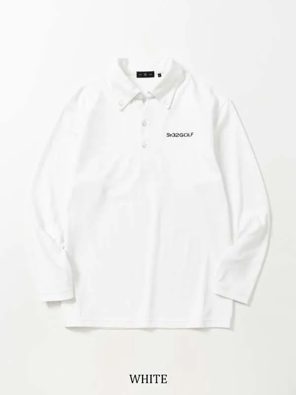 �ݥ������ FLEECE MINI PILE COLLER SHIRTS MEN'S WHITE SY32 by SWEET YEARS GOLF