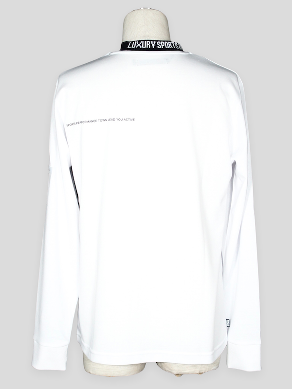 SY32 by SWEET YEARS��NECK DESIGNS L/S TEE��WHITE
