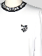 SY32 by SWEET YEARS��NECK DESIGNS L/S TEE��WHITE