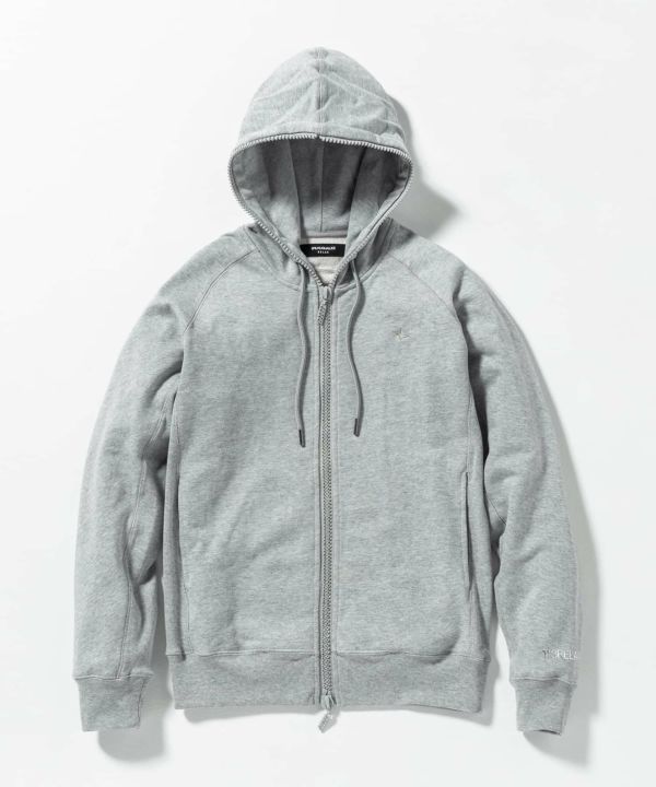 20%OFF ラインストーンサークルロゴスウェットパーカー グレー