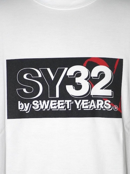 30%OFF T����� NEW BOX LOGO TEE WHITE��BLACK SY32 by SWEET YEARS �����磻�����ƥ��ȥ��Х����������ȥ��䡼��