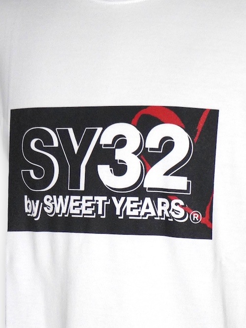 30%OFF T����� NEW BOX LOGO TEE WHITE��BLACK SY32 by SWEET YEARS �����磻�����ƥ��ȥ��Х����������ȥ��䡼��