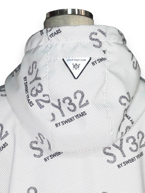��ǥ����� ����� ���硼�ȥ֥륾�� STRETCH GRAPHIC COMBI JACKET WOMEN'S WHITE SY32 by SWEET YEARS GOLF �����磻�����ƥ����ȥ��Х����������ȥ��䡼�� �����