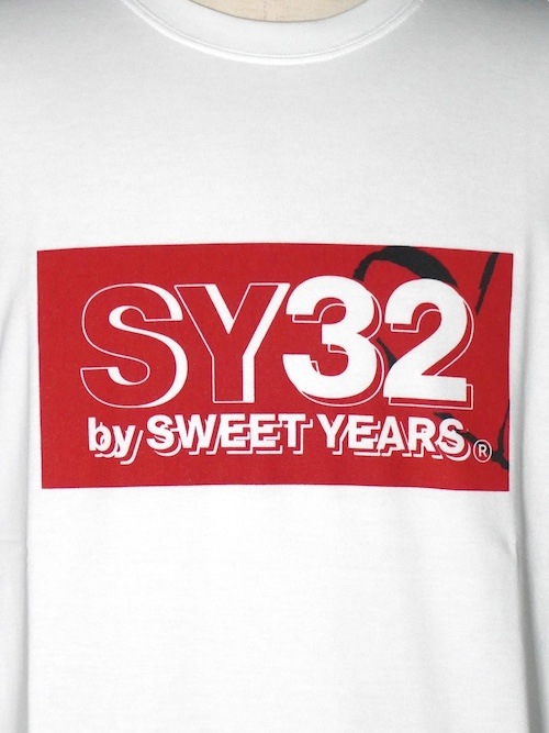 T NEW BOX LOGO TEE WHITERED SY32 by SWEET YEARS 磻ƥȥХȥ䡼