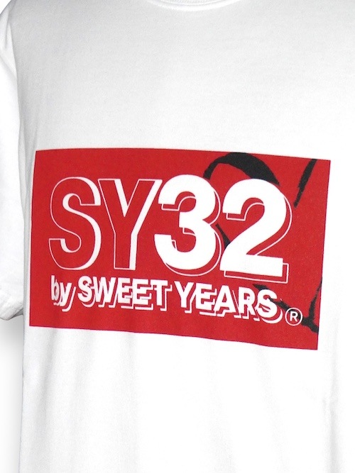 30%OFF T����� NEW BOX LOGO TEE WHITE��RED SY32 by SWEET YEARS �����磻�����ƥ��ȥ��Х����������ȥ��䡼��