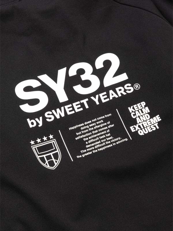 ZIP�ա��ǥ��� MULTI LOGO HIGH QUALITY ZIP HOODIE BLACK SY32 by SWEET YEARS �����磻�����ƥ��ȥ��Х����������ȥ��䡼��