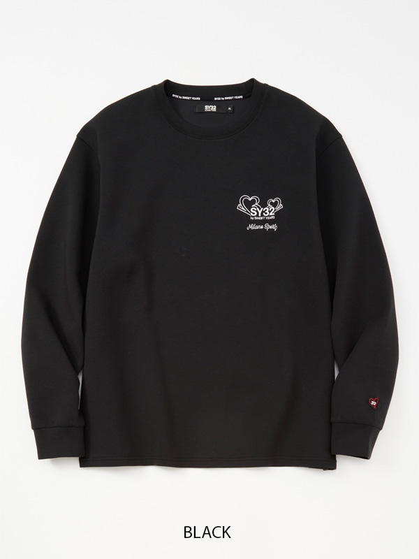 ĹµT����� MINI LOGO SWEAT L/S TEE BLACK SY32 by SWEET YEARS �����磻�����ƥ����ȥ��Х����������ȥ��䡼��