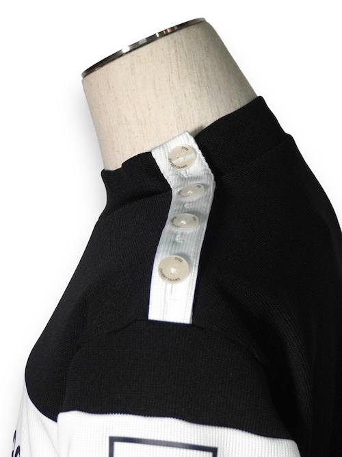 ��å��ͥå������ RECYCLE PINKARI BOTTON MOCK MEN'S BLACK SY32 by SWEET YEARS GOLF