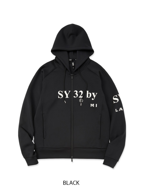10%OFF ZIP�ա��ǥ��� DOUBLEKNIT SEPARATE GRAPHIC ZIP HOODIE BLACK SY32 by SWEET YEARS �����磻�����ƥ��ȥ��Х����������ȥ��䡼��