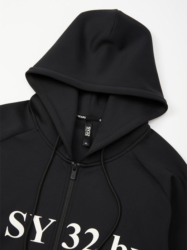 10%OFF ZIP�ա��ǥ��� DOUBLEKNIT SEPARATE GRAPHIC ZIP HOODIE BLACK SY32 by SWEET YEARS �����磻�����ƥ��ȥ��Х����������ȥ��䡼��