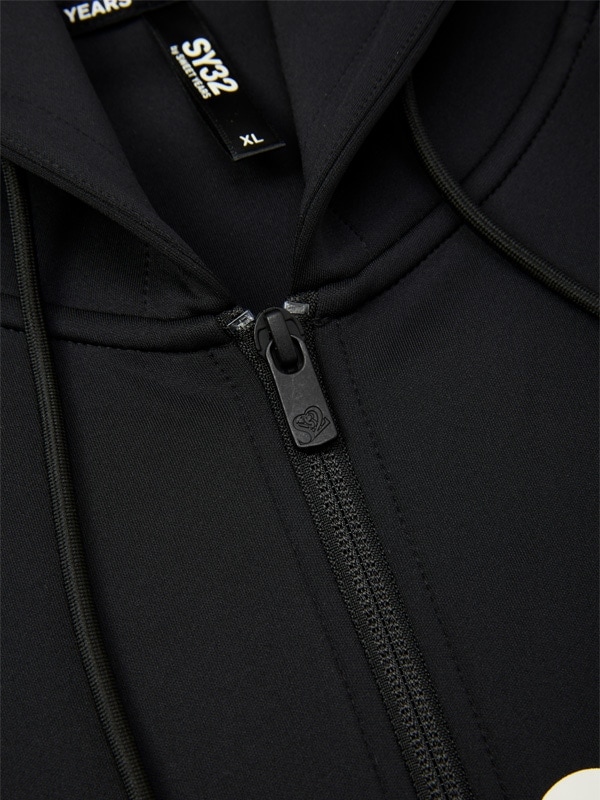 10%OFF ZIP�ա��ǥ��� DOUBLEKNIT SEPARATE GRAPHIC ZIP HOODIE BLACK SY32 by SWEET YEARS �����磻�����ƥ��ȥ��Х����������ȥ��䡼��