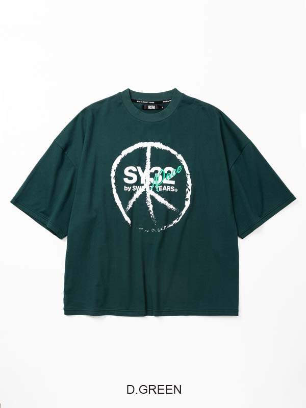 T����� ���꡼�� DRAWING PACE OVERSIZE TEE D.GREEN SY32 by SWEET YEARS �����磻�����ƥ��ȥ��Х����������ȥ��䡼��