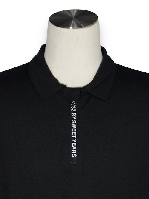�ݥ������ ZIP LOGO POLO SHIRTS 13403 BLACK SY32 by SWEET YEARS �����磻�����ƥ��ȥ��Х����������ȥ��䡼��