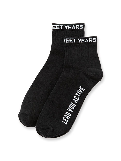 2-PACK SPORT SOX BLACK&WHITE SY32 by SWEET YEARS
