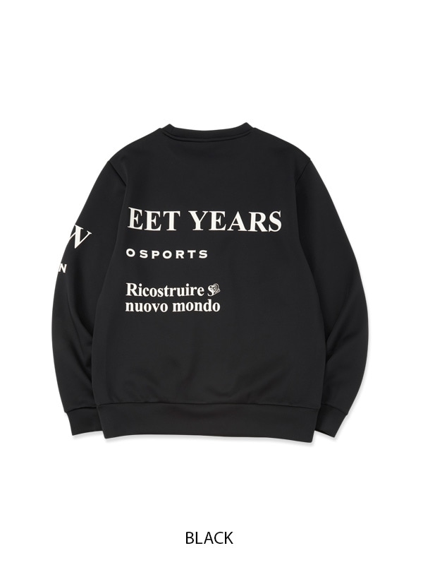 PO���롼 DOUBLEKNIT SEPARATE GRAPHIC CREW BLACK SY32 by SWEET YEARS �����磻�����ƥ����ȥ��Х����������ȥ��䡼��