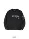 PO���롼 DOUBLEKNIT SEPARATE GRAPHIC CREW BLACK SY32 by SWEET YEARS �����磻�����ƥ����ȥ��Х����������ȥ��䡼��