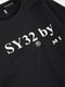 PO���롼 DOUBLEKNIT SEPARATE GRAPHIC CREW BLACK SY32 by SWEET YEARS �����磻�����ƥ����ȥ��Х����������ȥ��䡼��