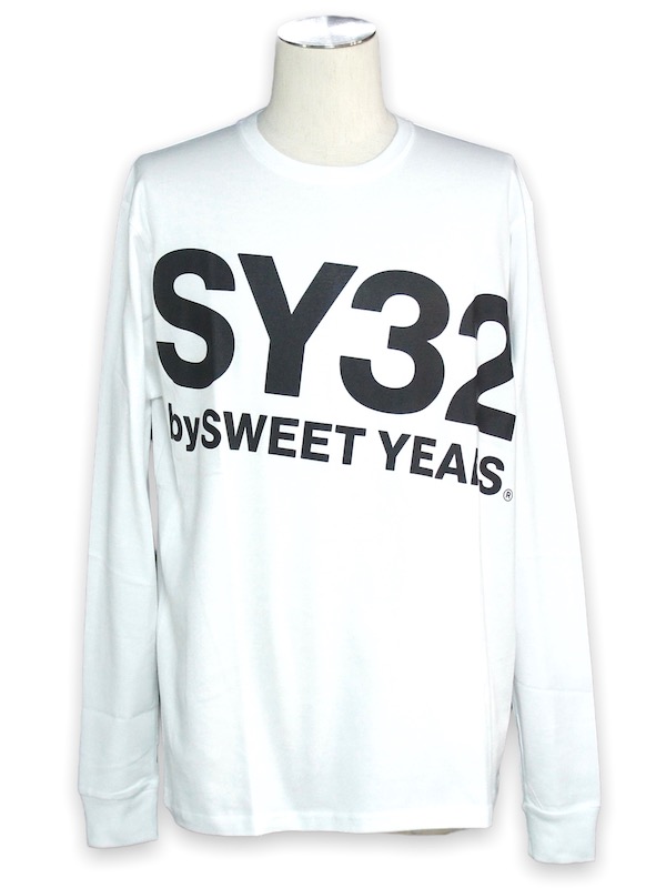 30%OFF SY32 by SWEET YEARS��BIG LOGO L/S TEE��WHITE��BLACK