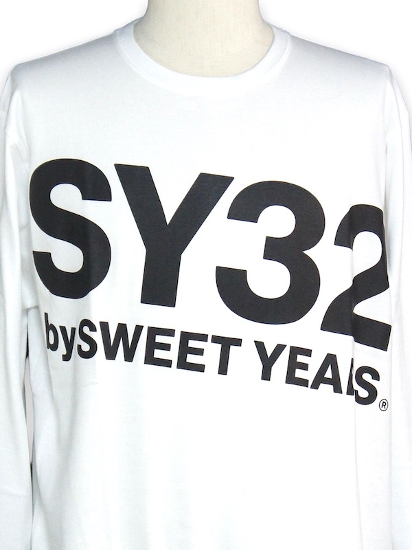 30%OFF SY32 by SWEET YEARS��BIG LOGO L/S TEE��WHITE��BLACK