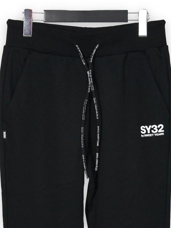 �������åȥѥ�� BACK BIG LOGO SWEAT PANTS BLACK��WHITE SY32 by SWEET YEARS �����磻�����ƥ����ȥ��Х����������ȥ��䡼��