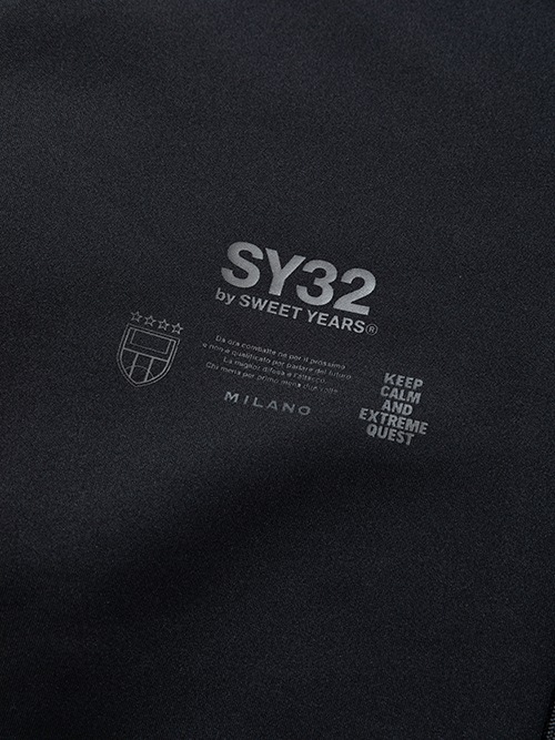 ZIP�ա��ǥ��� DOUBLE KNIT EMBROIDERY LOGO ZIP HOODIE BLACK SY32 by SWEET YEARS �����磻�����ƥ��ȥ��Х����������ȥ��䡼��