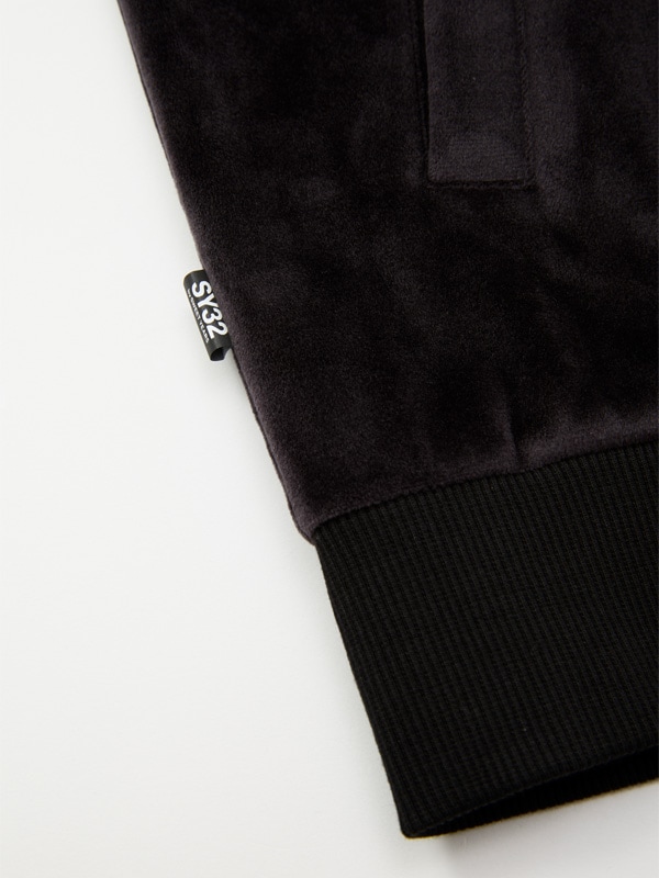 ZIP�ա��ǥ��� VELOUR 3 LAYER ZIP HOODIE BLACK SY32 by SWEET YEARS �����磻�����ƥ��ȥ��Х����������ȥ��䡼��