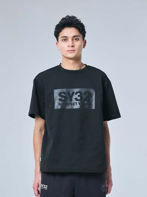 T����� BOX LOGO TEE BLACK��BLACK SY32 by SWEET YEARS �����磻�����ƥ��ȥ��Х����������ȥ��䡼��