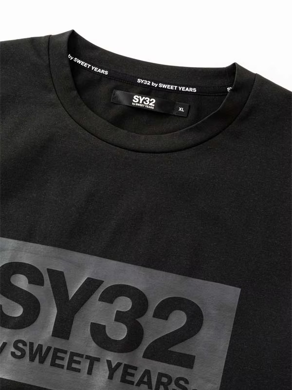 T����� BOX LOGO TEE BLACK��BLACK SY32 by SWEET YEARS �����磻�����ƥ��ȥ��Х����������ȥ��䡼��